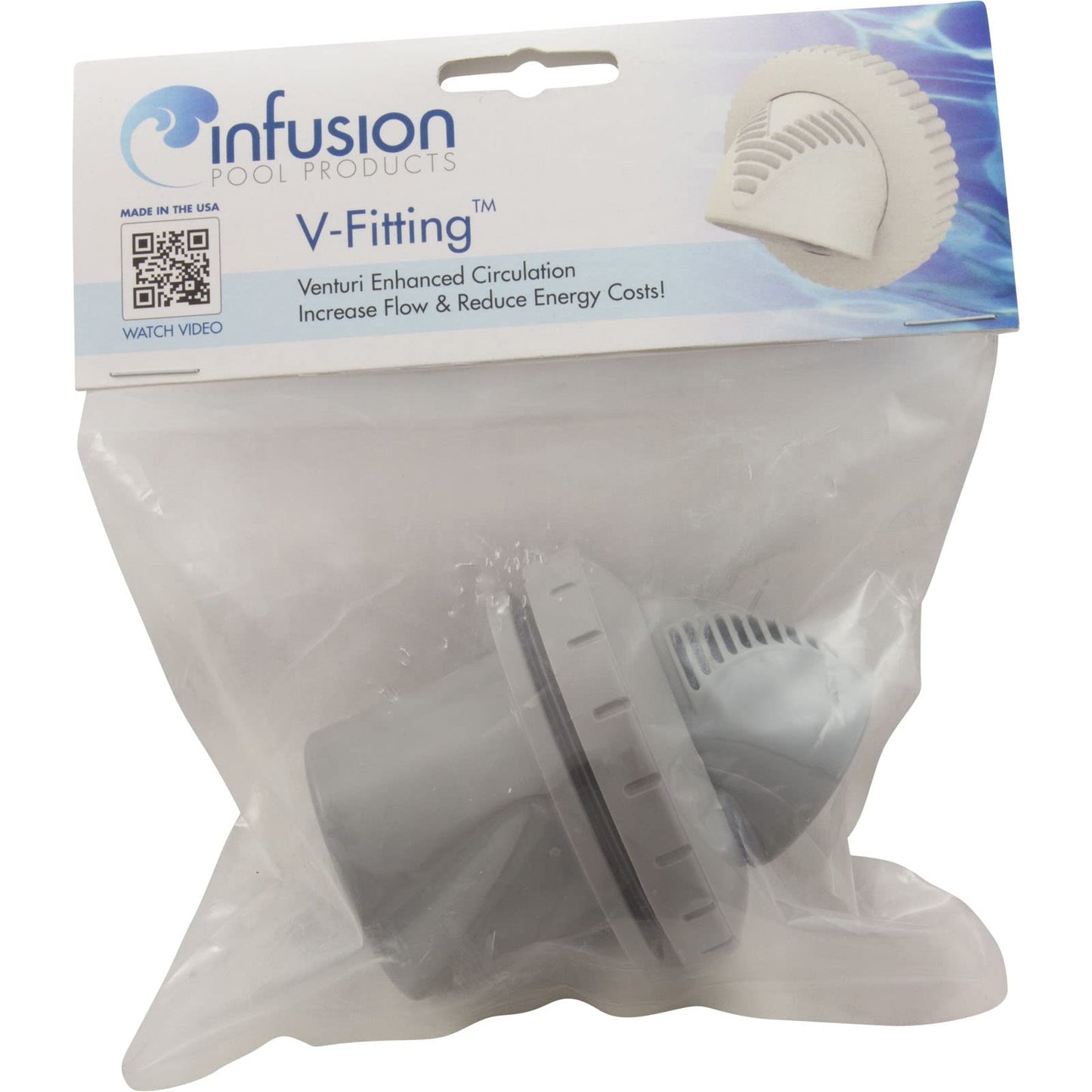 Infusion VRFSISLG Inlet Fitting Venturi 1-1/2" Insider - Light Gray