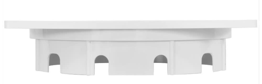 CMP Square Lid and Collar Assembly, White 25538-900-000