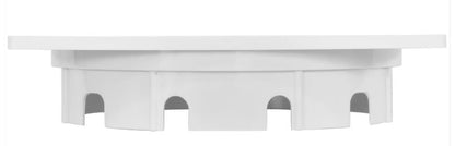 CMP Square Lid and Collar Assembly, White 25538-900-000