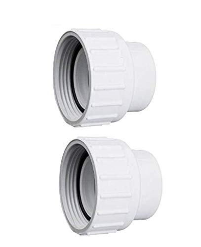 Waterway Plastics 2 Pack of 400-4060 Pump or Filter Unions w/Orings Part Number 400-4060-2B