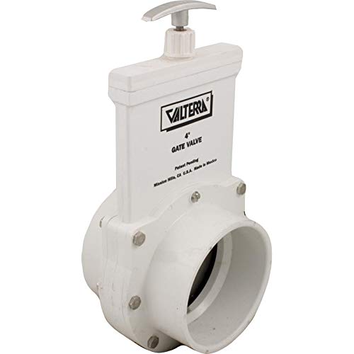 Valterra 6401 4" Slip 30 PSI 3-Piece Pool & Spa Gate Valve with Stainless Steel Paddle