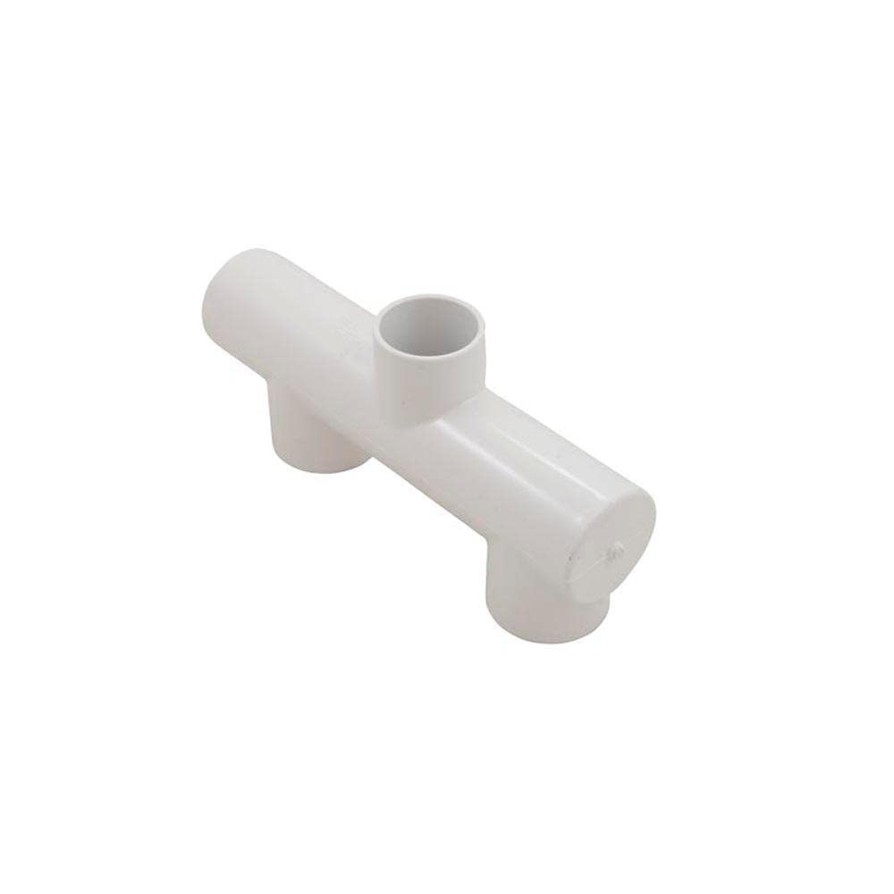 Waterway Plastics 672-5090 806105120793 100Sq.Ft. Skim Filter Main fold Tee with Plug, Black