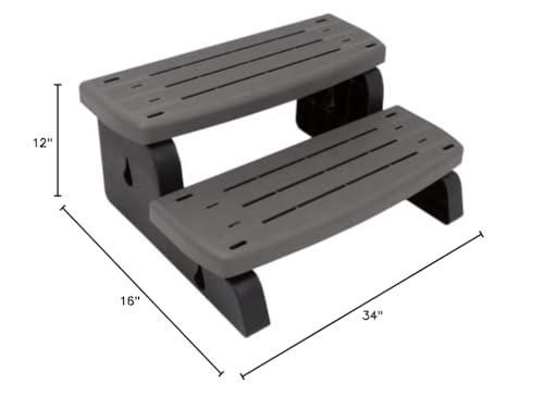Waterway Plastics 535-2209-CHC 33" Spa Step Assembly - Charcoal