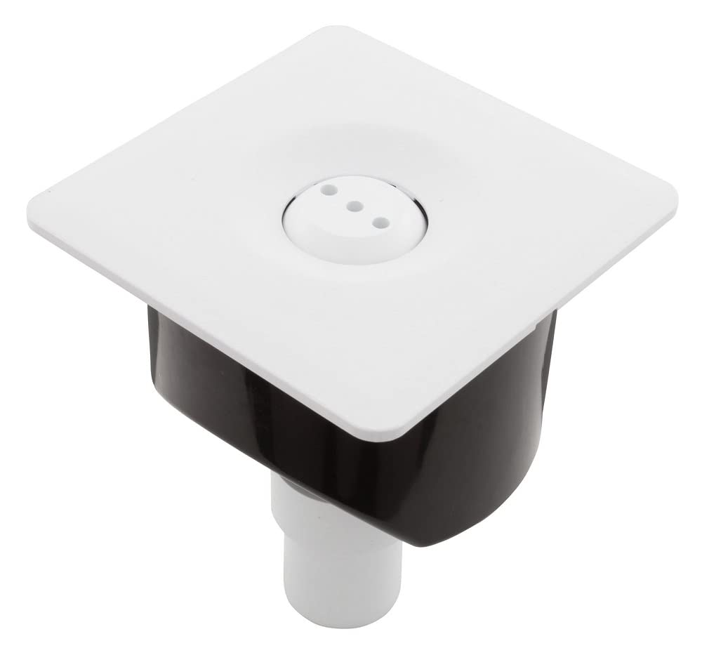 Custom Molded Products CMP 25598-310-000 White Multi-Nozzle Adjustable, Flangeless, Square Deck Jet