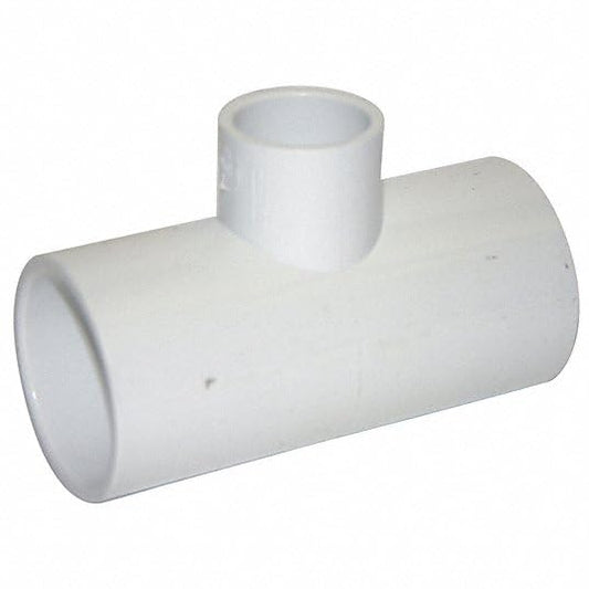 Lesso America 401 Series PVC Pipe Fitting - Reducing Tee - Schedule 40 (White) - 1-1/2Ã1-1/2Ã3/4" (SOC x SOC x SOC) / High-Flow Capacity/Plumbing, Irrigation, Pool, Spa, DIY Projects (401-210)