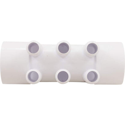 Custom Molded 21024-000-100 Manifold, 2"s x 2"s x (6)3/4"b, Flow Thru