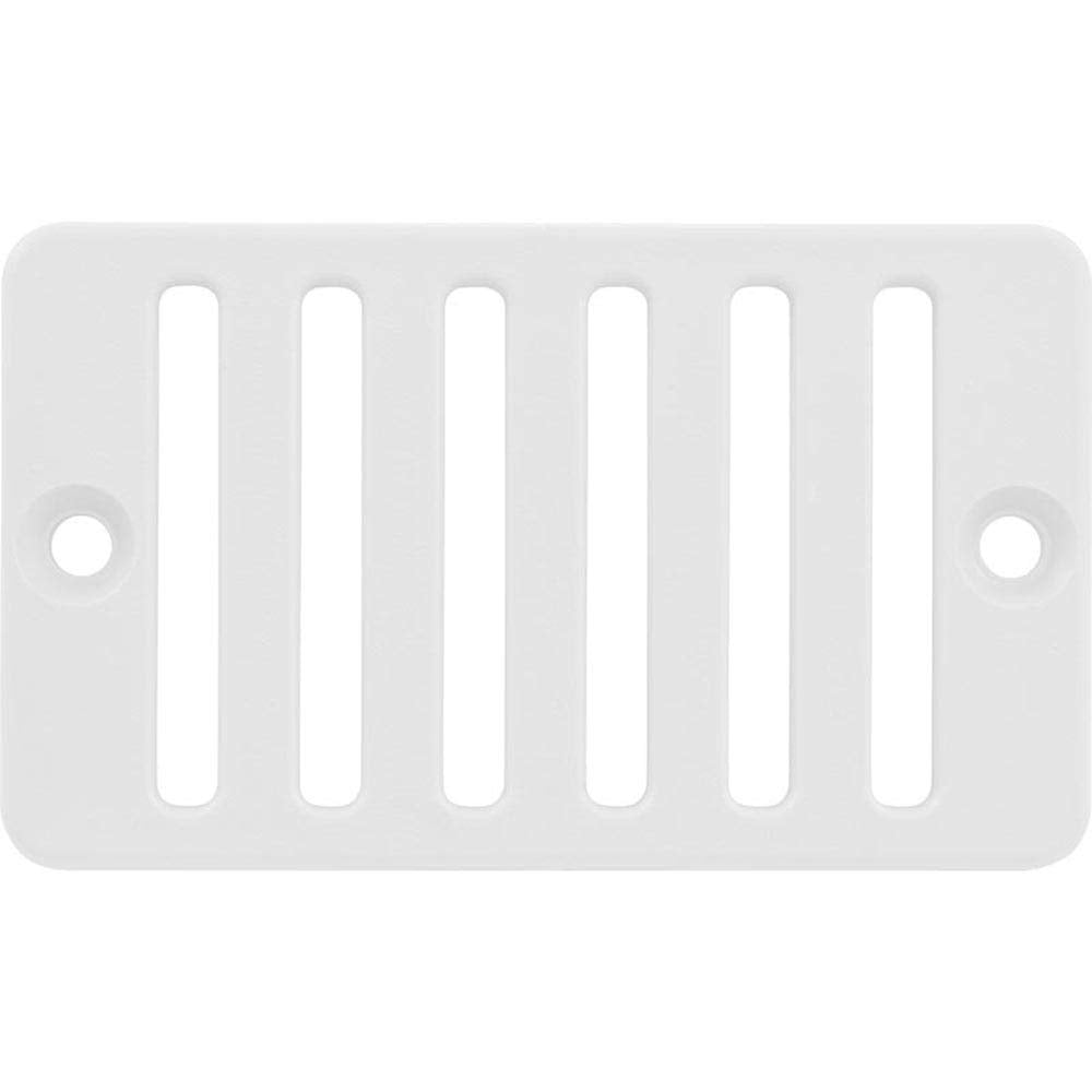Waterway 2" X 4" Deck/Gutter Drain Grate-Wht. #642-2800
