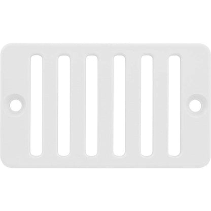 Waterway 2" X 4" Deck/Gutter Drain Grate-Wht. #642-2800