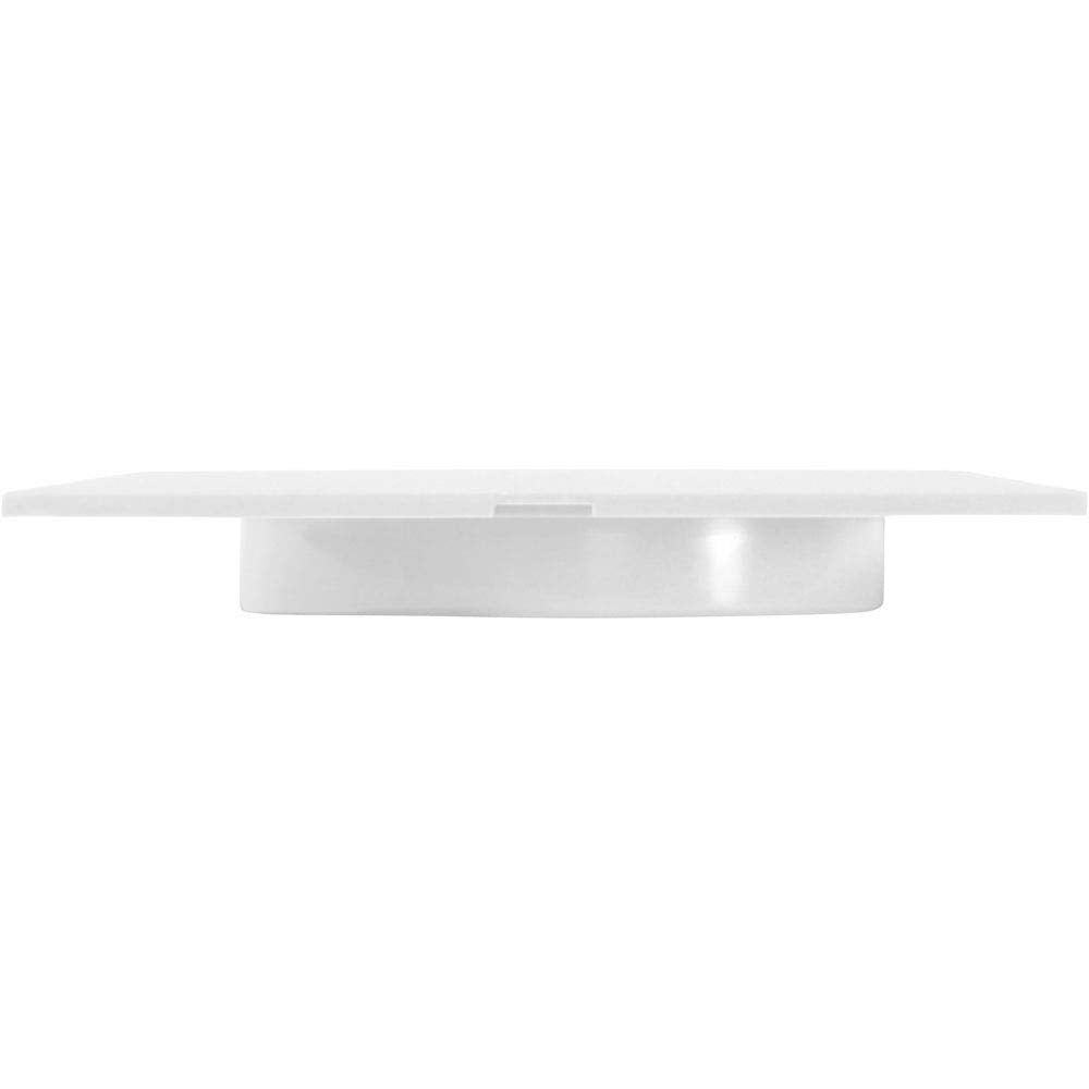 Custom Molded Products Deck Jet (J-Style) Square Cover White #25597-000-120