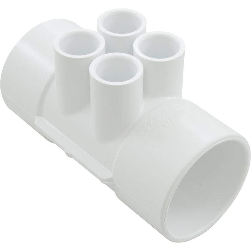 Waterway Plastics 806105120007 2" S X 2" S (4) 1/2" S Ports Manifold