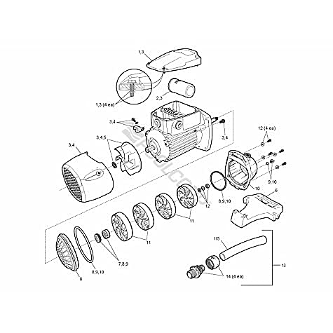 Replacement Motor Fan for Use fits PB4SQ Motor Fan Replaces R0723000,