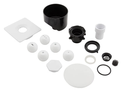 Custom Molded Products CMP 25598-310-000 White Multi-Nozzle Adjustable, Flangeless, Square Deck Jet