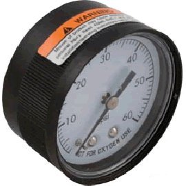 Super-Pro 80960BU Pool Filter Pressure Gauge 0-60 PSI 1/4" NPT Back Mount