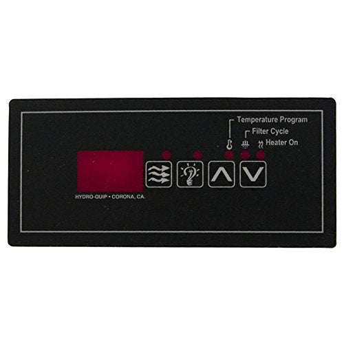 HydroQuip 80-0207 ECO-5 4-Button Spa Side Label
