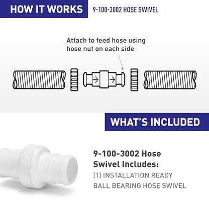 Zodiac 9-100-3002 Hose Swivel Replacement for Polaris 360 Vac-Sweep Pool Cleaner