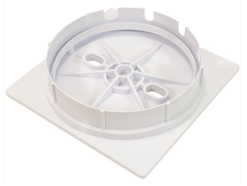 CMP Square Lid and Collar Assembly, White 25538-900-000