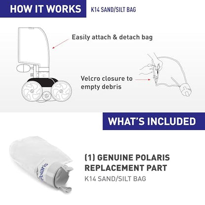 Polaris Zodiac K14 Sand and Silt Bag Replacement