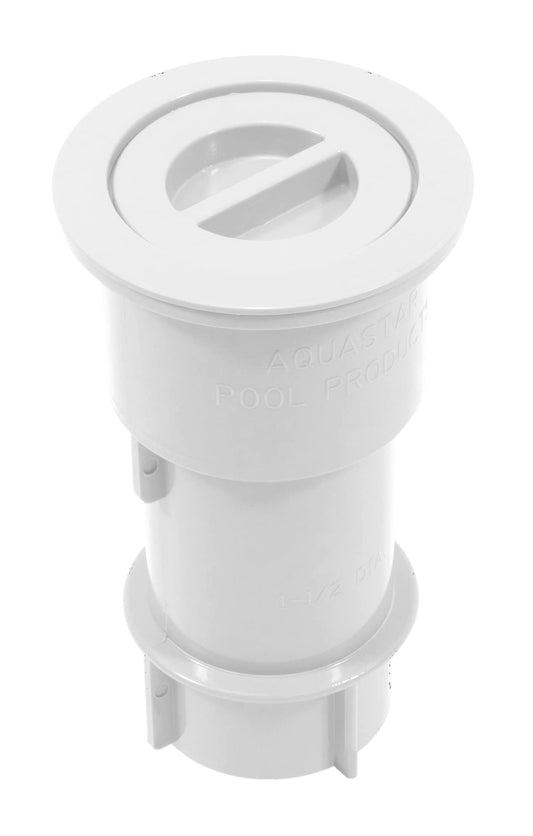 AquaStar SMUS101 5" Umbrella Stand w/Sleeve andd Center Cap- White