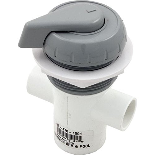 HydroAir 11-4040GRY 1.5" Slip 3 Port Hydroflow Diverter Valve - Gray