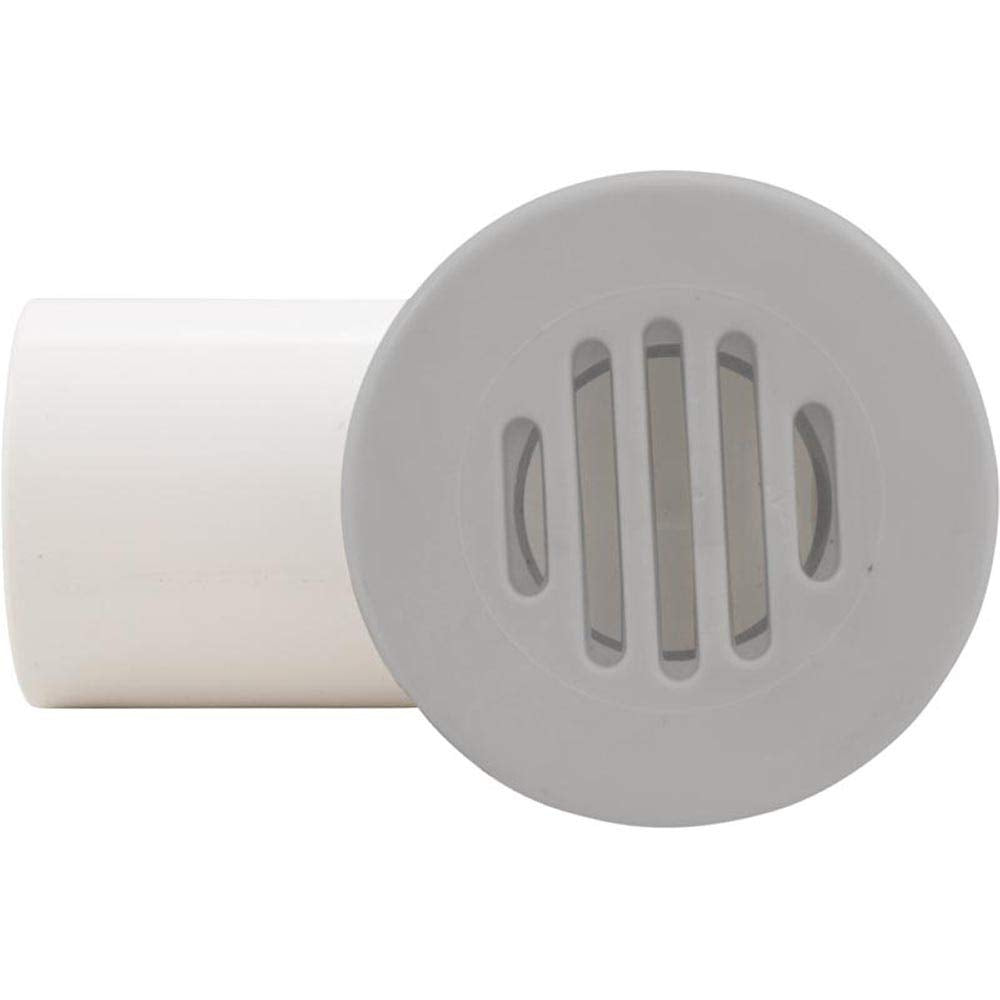 Waterway Plastics Drain Assembly, Low Profile, 3/4" Socket/1" Spg, Gray