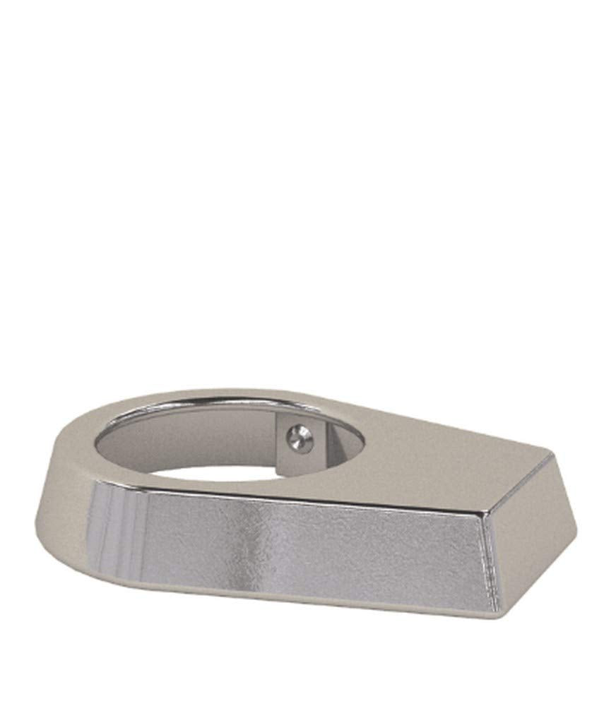 Perma Cast Escutcheon, Perma Cast, Oblong, 1.9", Chrome Plate Brass PE-0019-CPB