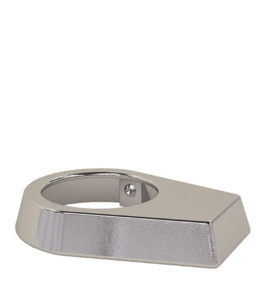 Perma Cast Escutcheon, Perma Cast, Oblong, 1.9", Chrome Plate Brass PE-0019-CPB