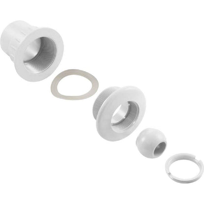 Custom Molded Products Fiberglass Wall Fitting With Eyeball, White #25523-700-000