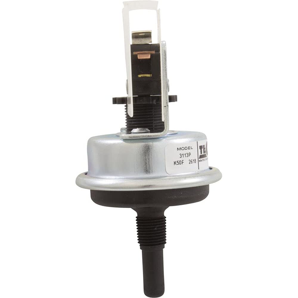 Tecmark Pressure Switch, Tecmark, SPNO, 1/8"mpt, 25 Amp, Plastic 3113P