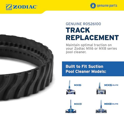 Zodiac Genuine Parts Track Replacement R0526100, Maintains Optimal Traction for Zodiac Suction Cleaners MX6, MX6 Elite, MX8, MX8 Elite