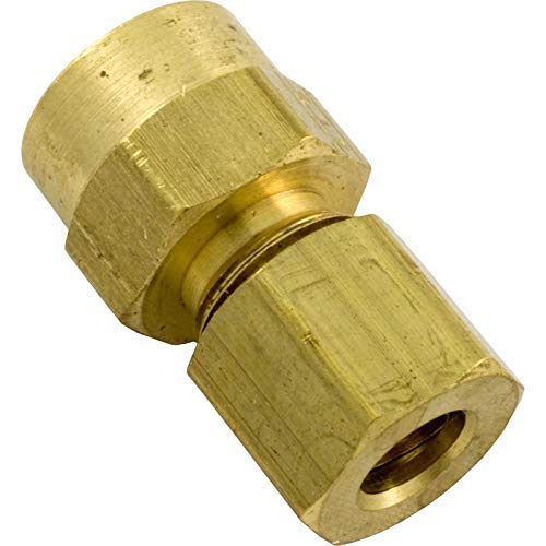 Len Gordon Compression Fitting 1-8in. x 1-4in. OD Brass 522001