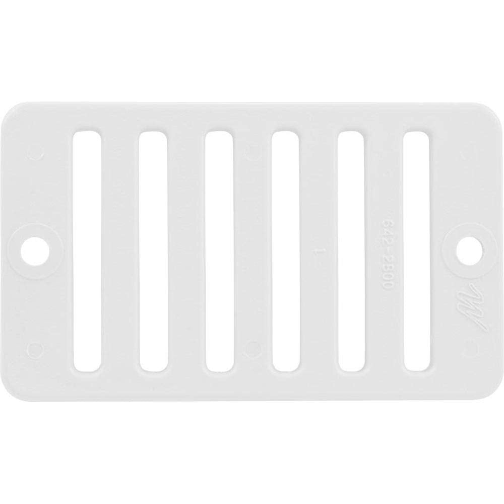 Waterway 2" X 4" Deck/Gutter Drain Grate-Wht. #642-2800