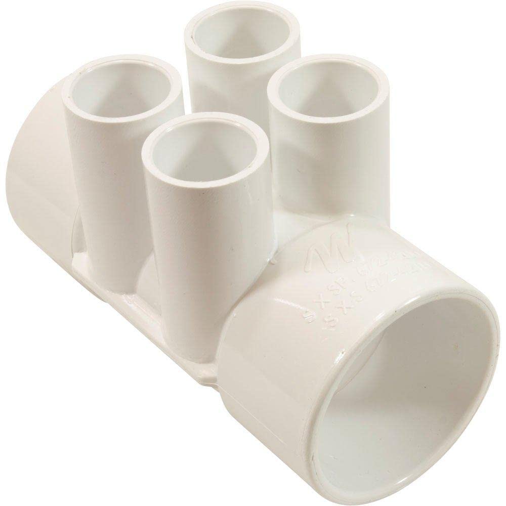 Waterway Plastics Manifold 2" S X 2" S X (4) 3/4" Slip Ports