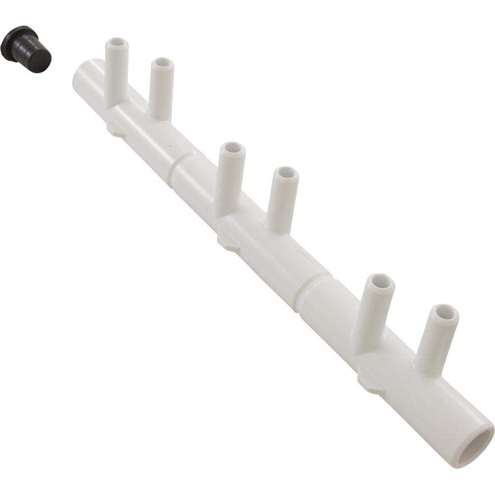 Waterway Plastics 6 Port 3/8" Sb x 2 3/4" Sb Manifold (Cutt-Off) Assembly