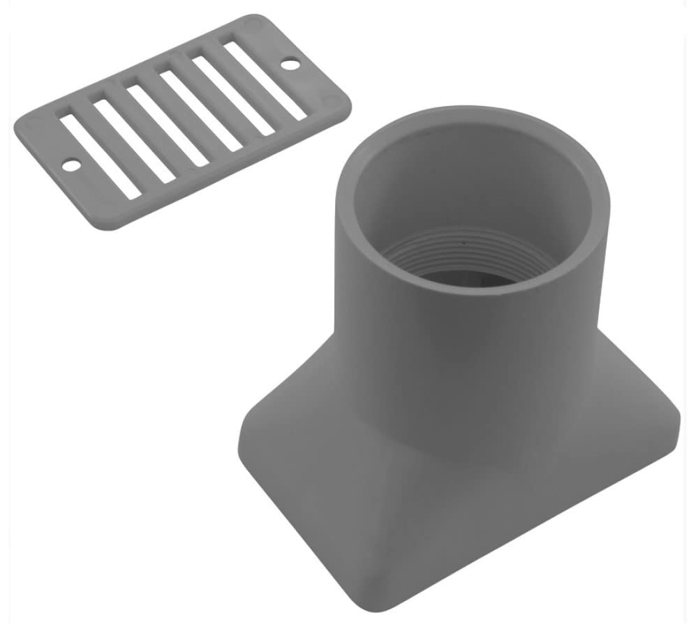 Custom Molded Products 2"X4" Gry Gutter/Deck Drain 25533-001-000