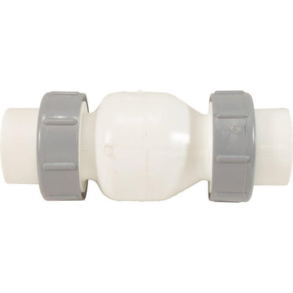 Check Valve, Flo Control,Spring,1-1/2"s,1/2lb,True Union,Wht 1700-15