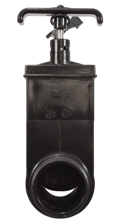 Custom Molded Products CMP Slice Valve, 1.5In Mip X 1.5In Hose Adapter, Black 25856-154-000