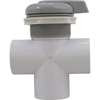 Custom Molded 25048-019-000 2"s 2 Port Lever Handle Diverter Valve - Gray