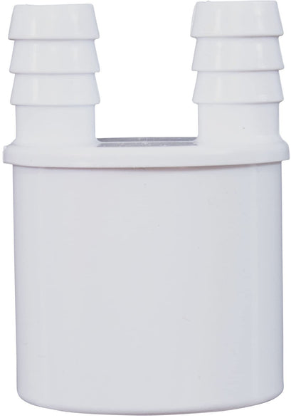 Custom Molded Products 21033-000-000 Barb Manifold 1" Spigot x 3/8" Barb 2 Port