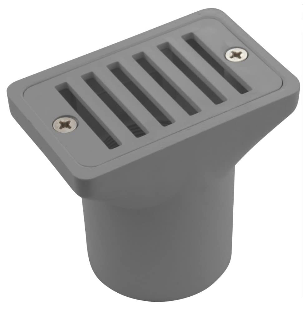 Custom Molded Products 2"X4" Gry Gutter/Deck Drain 25533-001-000