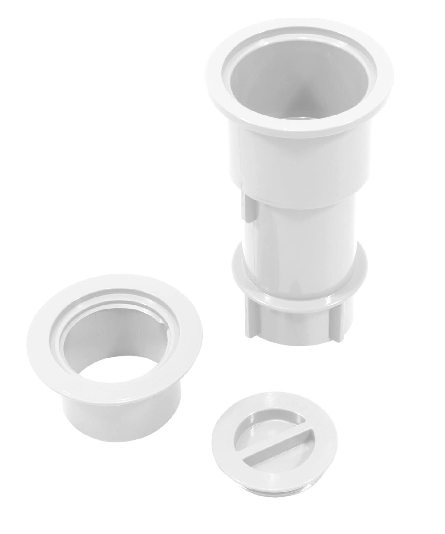 AquaStar SMUS101 5" Umbrella Stand w/Sleeve andd Center Cap- White