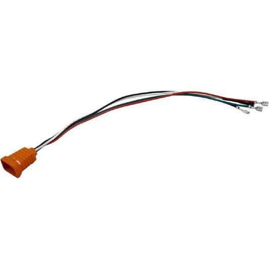 Hydro-Quip Receptacle, H-Q, Fiber Optic, Molded, 18/4, Air VH, Orange 09-0026C