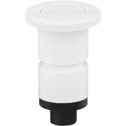 Air Button, Presair, Gunite, 1" hs, 1-1/2"fd, White