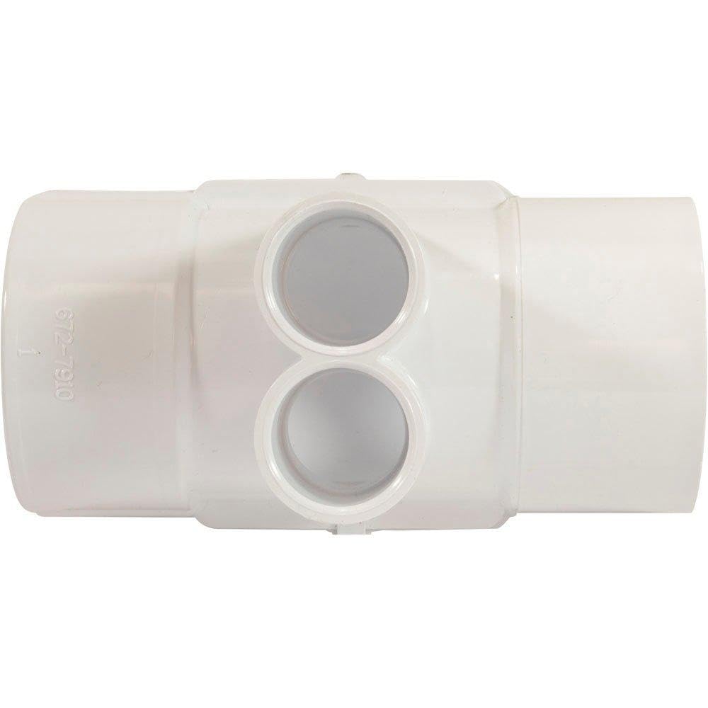 Waterway Plastics Manifold, 2" S X 2" S (2) 3/4" S Ports