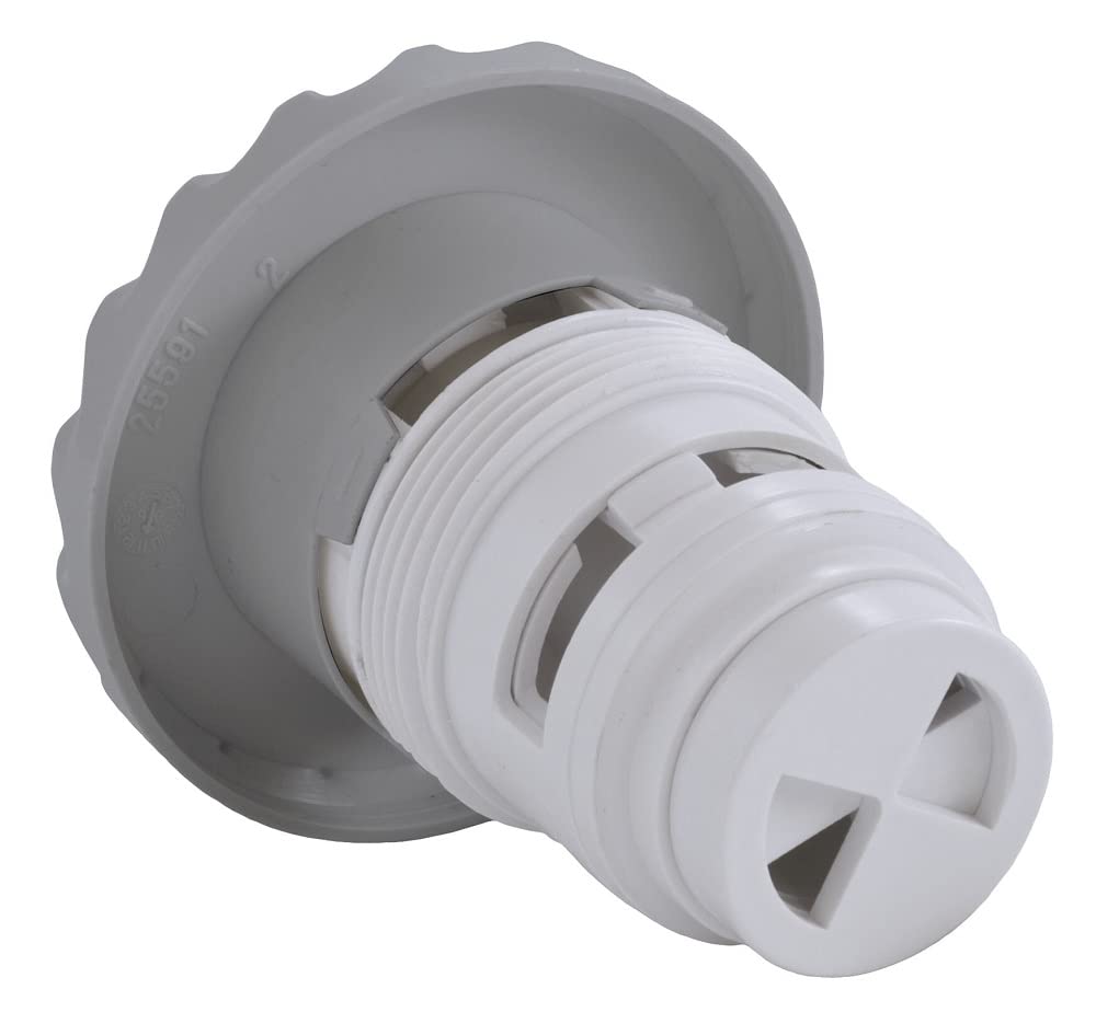 Custom Molded Products CMP 25591-231-000 Pulsator Scalloped Adjustable 3.5" Gunite Jet, Gray, Non-Tex