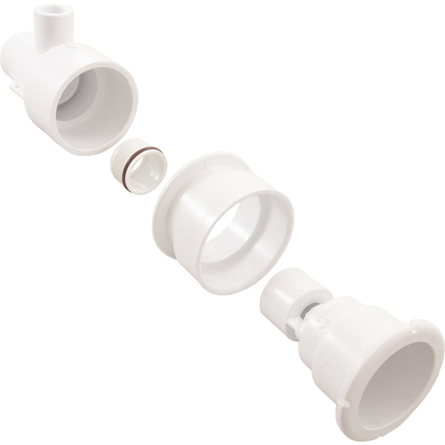 Waterway Poly Storm 1" SPGx1-1/2 SPG WHT STR Body Assy