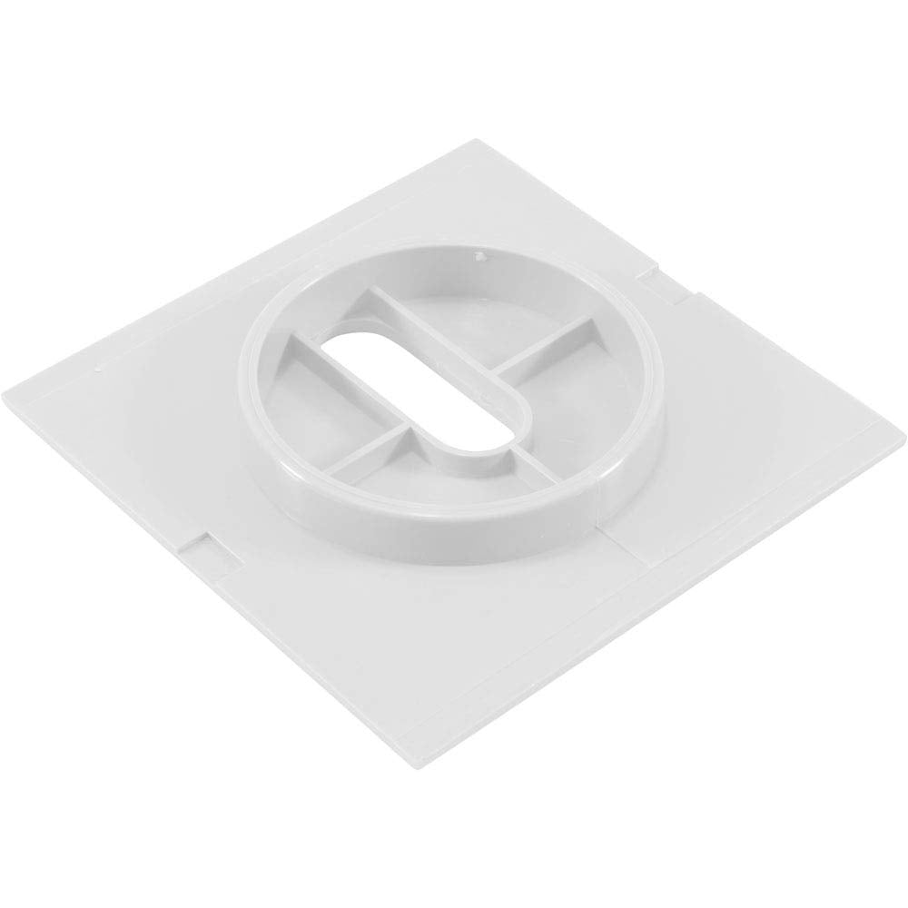 Custom Molded Products Deck Jet (J-Style) Square Cover White #25597-000-120