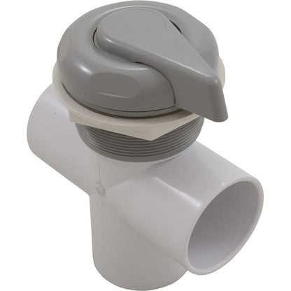 Custom Molded 25048-019-000 2"s 2 Port Lever Handle Diverter Valve - Gray