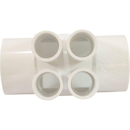 Waterway Plastics Manifold 2" S X 2" S X (4) 3/4" Slip Ports