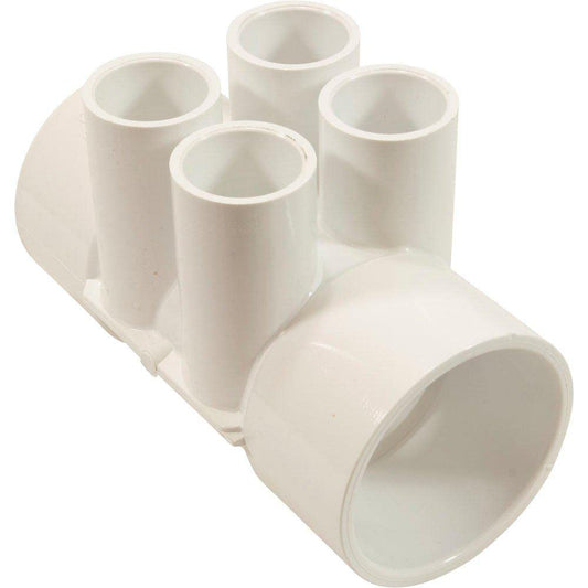 Waterway Plastics Manifold 2" S X 2" S X (4) 3/4" Slip Ports