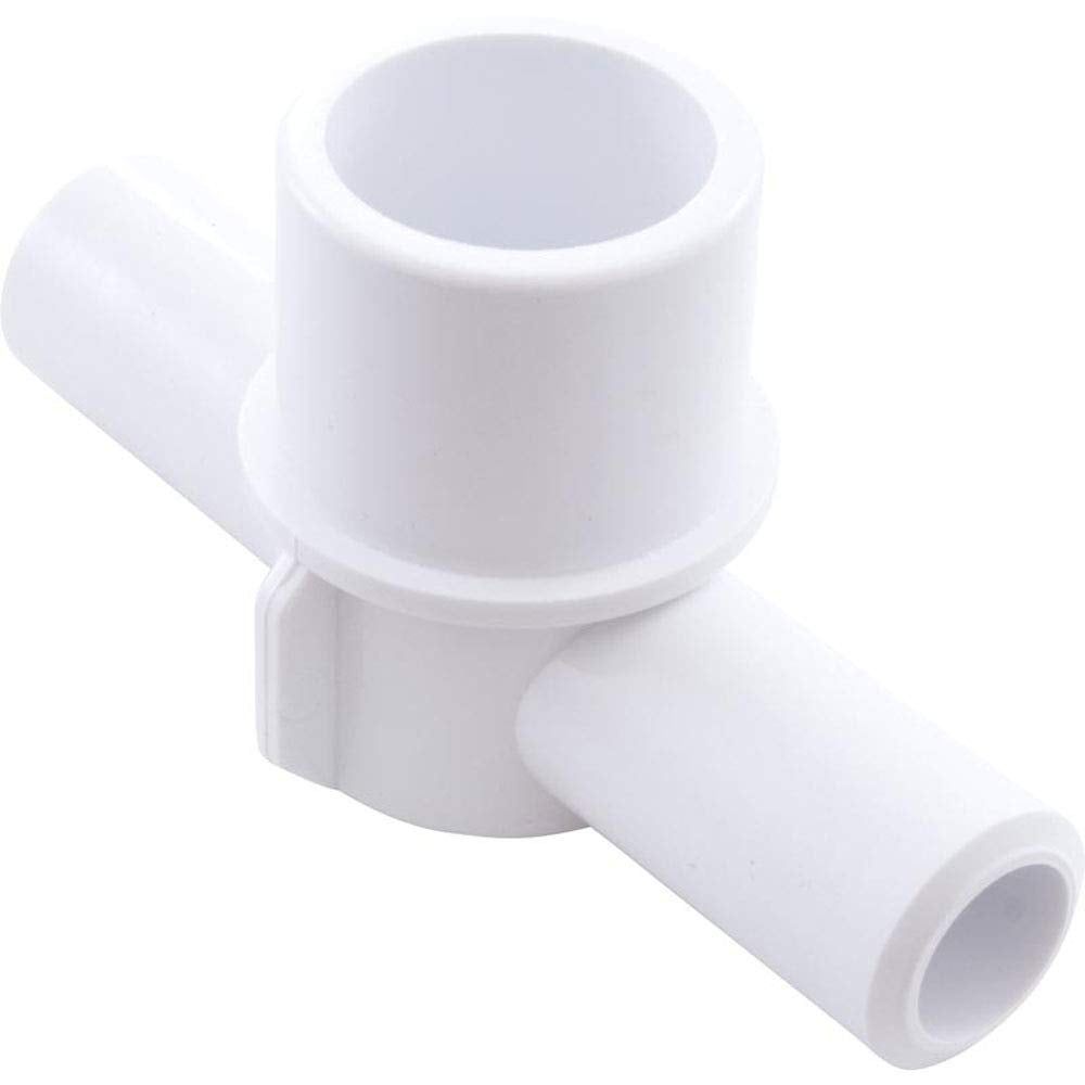 Waterway Plastics Barb Tee, 3/4" Smooth Barb x 3/4" Smooth Barb x 1" Spigot